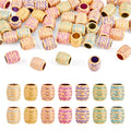 Cheriswelry 50Pcs Acrylic Barrel Beads Large Hole European Beads Aesthetic Bead Spacers 10.5x9.5mm for Necklace Bracelet Keychain Jewelry Making Dreadlock Hair Accessories Hole:6mm - color: Barrel-Mixed Color