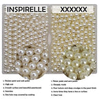 INSPIRELLE 7000pcs 4mm White Art Faux Pearl Beads ABS Round Loose Spacer Beads for DIY Craft Necklaces Bracelets Jewelry Making - color: White, size: 4mm