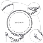 Hicarer 20 Pcs Chain Bracelet for Jewelry Making Women DIY Adjustable Snake Charm Bracelet with Heart Shape Extender Chain(Silver, Gold) - color: Silver, Gold