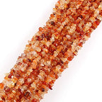 Genuine Carnelian Chips Beads 5-8mm Irregular Shaped Tumbled Chip Stone Loose Bead for Jewelry Making 1 Strand 32" - color: Carnelian