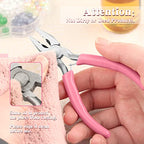 5 Inch Mini Lineman's Pliers - Spring Loaded with Serrated Jaw Combination Pliers, Small Wire Cutters for Jewelry Making, Multi-Use - style: Linemans Pliers
