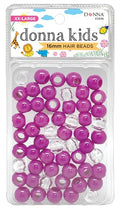 Donna 16mm Hair Beads Quick Beader Tool for Braiding Hair, Ideal for Kids DIY with Pony Beads, Perfect for Creating Unique Hair Braids, and Easy Styling, Purple Clear - color: PURPLE MIX