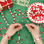 UPINS 1200Pcs Red White Pony Beads,Valentine's Glitter Pony Beads Bulk for Necklace Bracelets Earrings Jewelry Making Supplies DIY Craft Hair - color: Solid Glitter Red and White