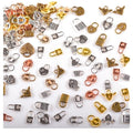 stino 100 Gram Metal Charms for Jewelry Making, Silver & Gold Plated, Bulk Pack for Bracelets, Necklaces, Crafts - color: Heart Lock Mixed Color