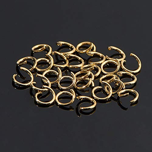 DanLingJewelry 500Pcs 304 Stainless Steel 27 Gauge Open Jump Rings 3mm for Jewelry Making Connectors Jewelry Finding Golden Color - color: 500 pcs - ф3mm δ 0.4mm - Golden