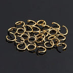 DanLingJewelry 500Pcs 304 Stainless Steel 27 Gauge Open Jump Rings 3mm for Jewelry Making Connectors Jewelry Finding Golden Color - color: 500 pcs - ф3mm δ 0.4mm - Golden