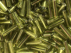 Czech Bugle Beads 40 gr / 1.4 oz Glass Tube Size #3 7mm (Lime Green Silver Lined) - color: Lime Green Silver Lined