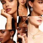 stino 48/56 Pieces Jewelry Celestial Charms Set, Silver & Gold Plated Moon Star Sun Pendants, DIY Jewelry Making Accessories - style: Rhinestone