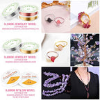 selizo Ring Making Kit with Crystal Beads, 28 Colors Crystal Jewelry Making Kit with Crystals, Jewelry Wire, Pliers and Earring Making Supplies for Jewelry Making
