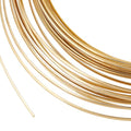 BENECREAT 19.6 Feet 22 Gauge Half Round Copper Wire 1.6mm Wide Brass Craft Wire, Jewelry Beading Wire for Earring Necklace Jewelry Making, Wire Wrapping,DIY Arts - color: Brass, size: 22 Gauge