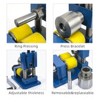 YIEPET Multifunctional Hand-cranked Combination Bracelet Bending Machine、Rolling Machine Ring Bending Machine, Jewelry Bending Machine, Crank Ring Bracelet for Processing Rings, Bracelets, Earrings