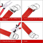 Key Fob Pliers Tool Glasses Running Pliers Nippers with Rubber Tips for Key Fob Hardware Install - color: Key Fob Pliers