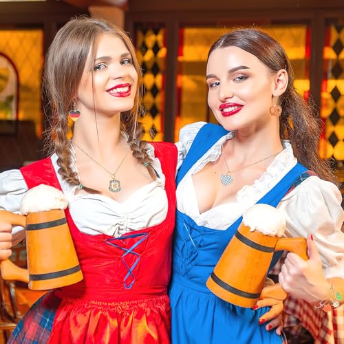 MARFOREVER 40Pcs/20 Pairs Oktoberfest Charms for Jewelry Making, Beer Theme Festival Charm German Beer Mug Pretzel Dangle Charms for Bracelet Necklace Earrings Making Accessories - style: Oktoberfest