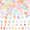 1 Box 104Pcs 26 Styles Cute Letter Beads Colors Alphabet Shaped Beads Bulk Acrylic Random Color A to Z Cartoon Letter Spacers for Jewelry Making Findings DIY Crafts Gifts Bracelet Earrings - style: Style 2