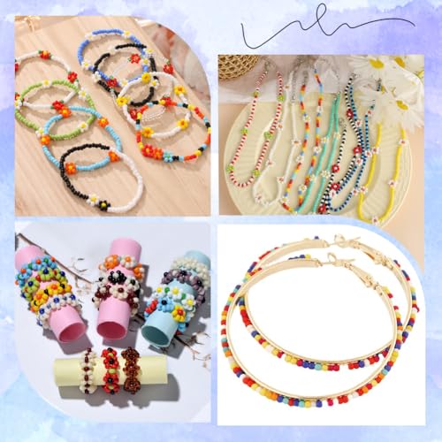 SUNNYCLUE 120G Glass Seed Beads Bulk 12/0 Seed Beads Glass 2mm Transparent Small Pony Beads Mini Round Glass Bead Loose Spacer Beads for Jewelry Making DIY Earrings Friendship Bracelets Necklace - color: Mixed Color 4