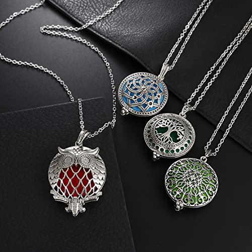 Mixed Pearl Cage Locket Pendants Set, Essential Oil Diffuser DIY Necklace Bracelet Jewelry Making Craft, Bulk Beads Aromatherapy Diffuser Charms Gifts for Women Girls - color: Random 8pcs Aroma Diffuser