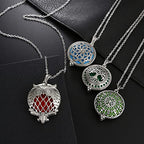 Mixed Pearl Cage Locket Pendants Set, Essential Oil Diffuser DIY Necklace Bracelet Jewelry Making Craft, Bulk Beads Aromatherapy Diffuser Charms Gifts for Women Girls - color: Random 8pcs Aroma Diffuser