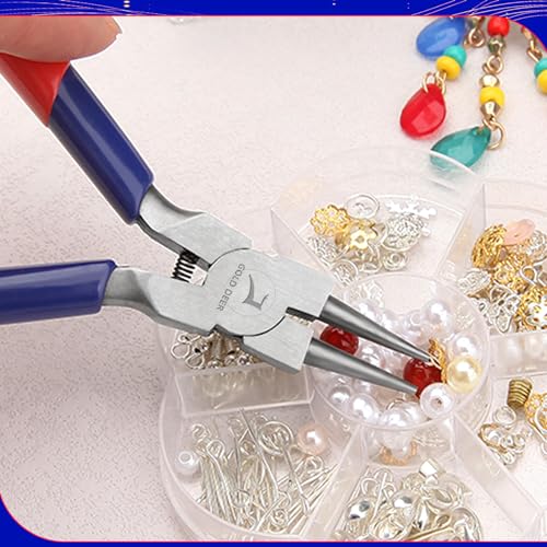 Round Nose Pliers Wire Jewelry Making Tools Micro Round Pliers With Spring For Jewelry Repair Wire Wrapping Beading And Crafts - style: Round Nose Pliers