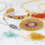 Miyuki Delica Seed Beads Bundle: Size 11/0, Blue Opaque Palette Collection DB1137, DB1138, DB1497-3 Tubes of 7.2 Grams ea