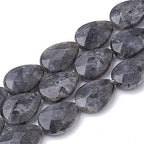 Craftdady 40pcs Faceted Teardrop Natural Labradorite Beads Energy Healing Crystal Gemstone Loose Beads Polished Chakra Stone Loose Beads 18x13mm for DIY Jewelry Crafts - color: Labradorite