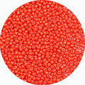 2mm Glass Seed Beads Bulk, Orange 12/0 Tiny Round Seed Bead, Small Mini Pony Craft Beads for Bracelet Necklace Wrist Jewelry Making Beading Weaving DIY Crafts Supplies - color: Orange
