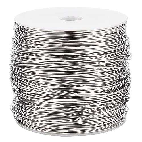 BENECREAT 426 Feet 21 Gauge Single Strand Tiger Tail Beading Wire, Stainless Steel Craft Jewelry Beading Wire for Crafts, Jewelry Making, Sculpture Frame - color: Single Strand, size: 21 Gauge