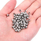 BEADIA Stainless Steel Spacer Beads 5x4mm Round Loose Charm Caps Beads for DIY Jewelry Making 100pcs with 2.5mm Hole - color: 5x4mm 2.5mm