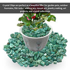 Amazonite Pre Drilled Natural Crystals Crushed Chips Beads for Jewelry Making, DIY Handmade Healing Crystals (25 Inch Strand) - color: Amazonite