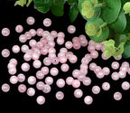 4mm 200pcs Natural Stone Round Beads Pink Rose Quartz Genuine Stone Beading Loose Gemstone DIY Charm Smooth Beads for Bracelets Necklaces Earrings Hole Size 1mm (Pink Rose Quartz 4mm) - color: Pink Rose Quartz, size: 4mm
