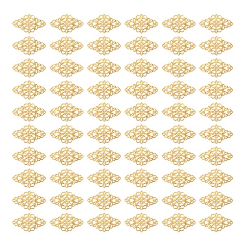 Hollow Filigree Charms - color: Antique Gold