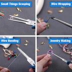 SPEEDWOX 6-Inch Mini Needle Nose Pliers Smooth Jaw with Protective Cover Needle Nose Pliers For Jewelry Making Mini Precision Wire Looping Fine Plier For Jewelry Making Wire Bending Small Object Grip - style: Needle Nose Pliers Smooth Jaw with Cover