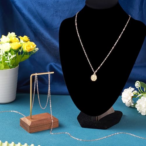 Elecrelive 925 Sterling Silver Cable Chain 3.28 Feet Rose Gold Unwelded Necklace Chains with Velvet Storage Bag for Men Women Jewelry Bracelet DIY Making - color: Rose Gold, 1.75mm