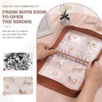 Jewelry Organizer Case Travel Jewelry Storage Bag Clear Jewelry Rolls (Light Brown,With 80 PCS Earring Pouches) - color: Light Brown,With 80 PCS Earring Pouches