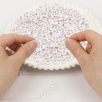300Pcs Letter Beads H 4X7mm Gold Alphabet Beads Acrylic Round Shape Loose Beads for Name Bracelets Necklaces Key Chains DIY Jewelry Making (H) - color: Gold, size: H
