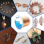 99.9% Solid Bare Copper Wire(12 Gauge, 2.05MM), Dead Soft, 1 Pound Spool Pure Copper Wire for Crafts, Electroculture Gardening, Jewelry Making - size: 12GA
