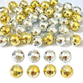 Mixed Lots Acrylic Faceted Bead DIY Beading Hairband Bracelets Necklace Craft Embelishment (Gold+Silver-Faceted) - color: Gold+Silver-Faceted