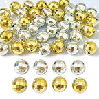 Mixed Lots Acrylic Faceted Bead DIY Beading Hairband Bracelets Necklace Craft Embelishment (Gold+Silver-Faceted) - color: Gold+Silver-Faceted