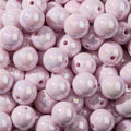 16mm Acrylic Bead 100pcs AB Cream Purple Color Acrylic Bead Chunk Bubblegum Beads for DIY Crafting Necklace Bracelet Jewelry Making Keychain (Cream Purple) - color: cream purple