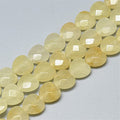 Fashewelry 18pcs Faceted Heart Natural Topaz Jade Stone Beads Tumbled Chakra Gemstone Beads Crystal Healing Drilled Loose Beads for Earring Bracelet Necklace Jewelry Making, 10x10mm - color: Topaz Jade, 10x10mm