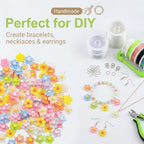 Keychain Charms Bulk 30pcs mixed Cute 3D Charms for Keychain Making for Bracelet Earring Jewelry Making DIY Crafts Includes Animal Food Fruit Flower Designs - color: Flower Mix