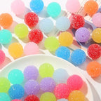 50pcs 20mm Rhinestone Beads - Shine Disco Ball, Chunky Bubblegum, Crystal Round, Jumbo Plastic for Pen Bag Chain Jewelry Making - color: style-1