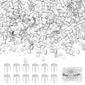 Beebeecraft 1 Box 1000Pcs Tube Crimp Beads 925 Sterling Silver Plated Brass Stopper Crimping Bead Column Positioning Beads for Jewelry Making DIY Crafts Findings, Tiny 2x2mm - color: Silver