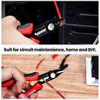 KAIWEETS Wire Cutters 6-Inch Flush Pliers with Supplementary Stripping, Cutting Pliers, Handy and Slim Diagonal Cutters, Sharp Snip - color: Kws-102