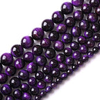 6mm 60pcs A+ Natural Purple Tiger Eye Stone Beads Round Spacer Loose Beads for Jewelry Making DIY Bracelet Necklace 15" Inch - color: Purple Tiger Eye Stone, size: 6mm