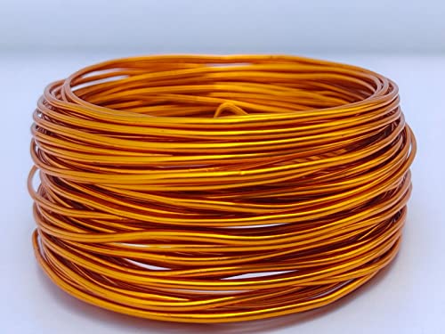 15 Gauge Anodized Aluminum Wire 49 Feet for Jewelry Making Craft DIY（1.5mm,Dark Gold,41517） - color: Dark Gold, size: 15 Gauge