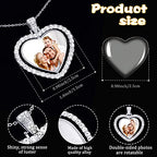 Hicarer 24 Pcs Rhinestone Pendant Trays Set Including 8 Heart Shape Double Sided Blank Pendant Charms with 16 Glass Domes Blank Discs Necklaces Halloween Jewelry Making - color: Silver