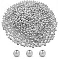 Amaney 500pcs 6mm Smooth Round Beads Silver Spacer Loose Ball Beads for Bracelet Jewelry Making Craft - color: Silver-6mm, size: 6mm