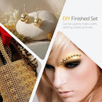60g Gold Flatback Half Round Pearls Mixed Size 3-10mm Resin Craft Beads for Nail Art, Face Gems, DIY Jewelry Making - color: Gold, size: 60g