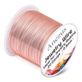 anezus 20 Gauge Jewelry Wire, 28 Yards Craft Wire Tarnish Resistant Copper Beading Wire for Jewelry Making Supplies and Crafting(Rose Gold) - color: Rose Gold