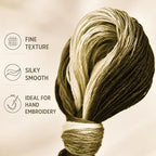 Natural 100% Silk Thread, Handmade Embroidery Thread Silk Floss 8 Colors 110m Each (67) - color: 67